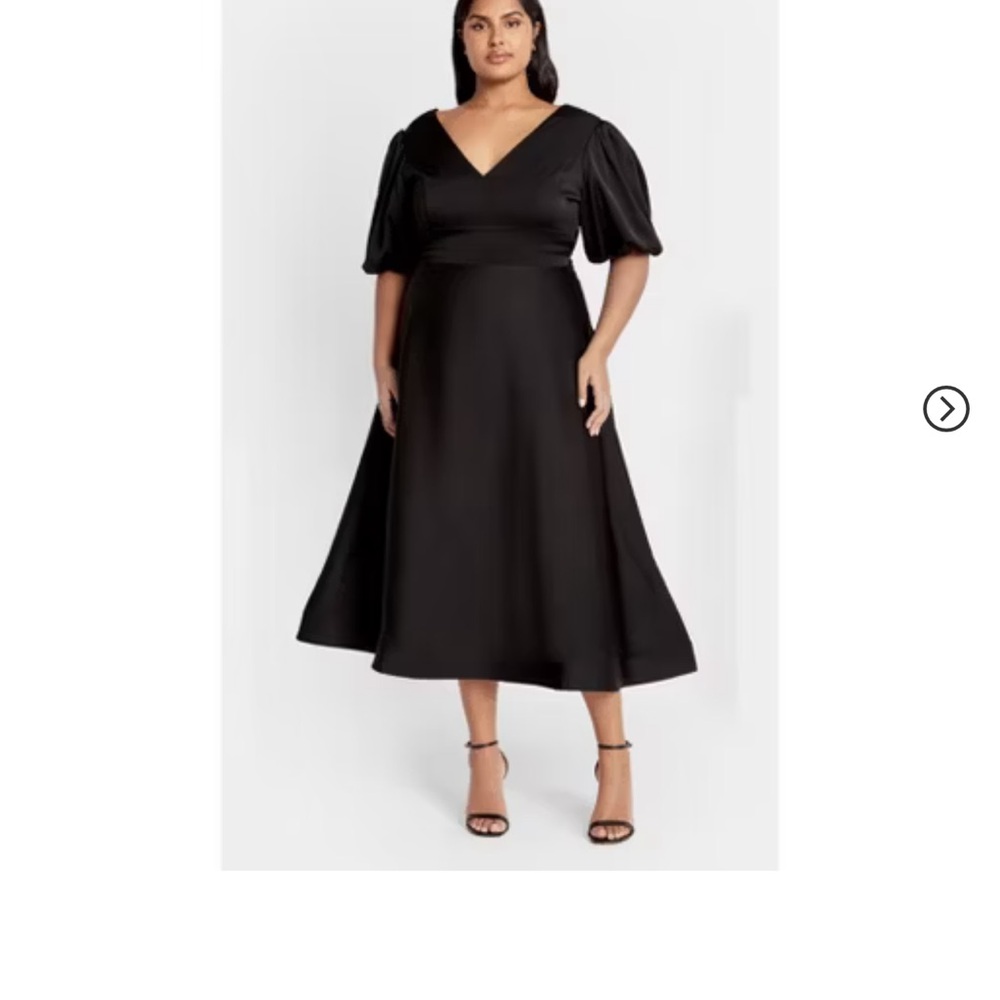 Style Y2k  Chic Elegant Black Midi Dress